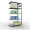 Schulte Lagertechnik Système de rayonnage à tablettes emboîtable MULTIplus 250, rayonnage annexe, verrou de longueur, 2000x1000x600 mm, 5 tablettes, galvanisé