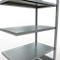 Schulte Lagertechnik Système de rayonnage à tablettes emboîtable MULTIplus 250, rayonnage annexe, verrou de longueur, 2000x1000x600 mm, 5 tablettes, galvanisé