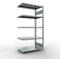 Schulte Lagertechnik Système de rayonnage à tablettes emboîtable MULTIplus 250, rayonnage annexe, verrou de longueur, 2000x1000x600 mm, 5 tablettes, galvanisé