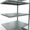 Schulte Lagertechnik Système de rayonnage à tablettes emboîtable MULTIplus 250, rayonnage annexe, verrou de longueur, 2000x1000x800 mm, 5 tablettes, galvanisé