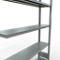 Schulte Lagertechnik Système de rayonnage à tablettes emboîtable MULTIplus 250, rayonnage annexe, verrou de longueur, 2000x1300x300 mm, 5 tablettes, galvanisé