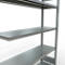 Schulte Lagertechnik Système de rayonnage à tablettes emboîtable MULTIplus 250, rayonnage annexe, verrou de longueur, 2000x1300x400 mm, 5 tablettes, galvanisé