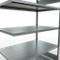 Schulte Lagertechnik Système de rayonnage à tablettes emboîtable MULTIplus 250, rayonnage annexe, verrou de longueur, 2000x1300x800 mm, 5 tablettes, galvanisé