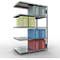 Schulte Lagertechnik Système de rayonnage à tablettes emboîtable MULTIplus 250, rayonnage annexe, verrou de longueur, 2000x1300x800 mm, 5 tablettes, galvanisé
