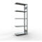 Schulte Lagertechnik Système de rayonnage à tablettes emboîtable MULTIplus 250, rayonnage annexe, verrou de longueur, 2000x750x300 mm, 5 tablettes, galvanisé