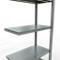 Schulte Lagertechnik Système de rayonnage à tablettes emboîtable MULTIplus 250, rayonnage annexe, verrou de longueur, 2000x750x400 mm, 5 tablettes, galvanisé