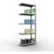 Schulte Lagertechnik Système de rayonnage à tablettes emboîtable MULTIplus 250, rayonnage annexe, verrou de longueur, 2000x750x400 mm, 5 tablettes, galvanisé