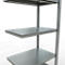 Schulte Lagertechnik Système de rayonnage à tablettes emboîtable MULTIplus 250, rayonnage annexe, verrou de longueur, 2000x750x500 mm, 5 tablettes, galvanisé