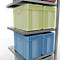 Schulte Lagertechnik Système de rayonnage à tablettes emboîtable MULTIplus 250, rayonnage annexe, verrou de longueur, 2000x750x800 mm, 5 tablettes, galvanisé