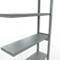 Schulte Lagertechnik Système de rayonnage à tablettes emboîtable MULTIplus 250, rayonnage annexe, verrou de longueur, 2500x1000x300 mm, 6 tablettes, galvanisé