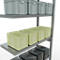 Schulte Lagertechnik Système de rayonnage à tablettes emboîtable MULTIplus 250, rayonnage annexe, verrou de longueur, 2500x1000x400 mm, 6 tablettes, galvanisé