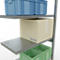 Schulte Lagertechnik Système de rayonnage à tablettes emboîtable MULTIplus 250, rayonnage annexe, verrou de longueur, 2500x1000x500 mm, 6 tablettes, galvanisé
