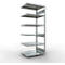 Schulte Lagertechnik Système de rayonnage à tablettes emboîtable MULTIplus 250, rayonnage annexe, verrou de longueur, 2500x1000x800 mm, 6 tablettes, galvanisé