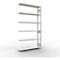 Schulte Lagertechnik Système de rayonnage à tablettes emboîtable MULTIplus 250, rayonnage annexe, verrou de longueur, 2500x1300x300 mm, 6 tablettes, gris clair