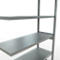 Schulte Lagertechnik Système de rayonnage à tablettes emboîtable MULTIplus 250, rayonnage annexe, verrou de longueur, 2500x1300x500 mm, 6 tablettes, galvanisé