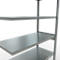 Schulte Lagertechnik Système de rayonnage à tablettes emboîtable MULTIplus 250, rayonnage annexe, verrou de longueur, 2500x1300x600 mm, 6 tablettes, galvanisé