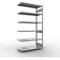 Schulte Lagertechnik Système de rayonnage à tablettes emboîtable MULTIplus 250, rayonnage annexe, verrou de longueur, 2500x1300x600 mm, 6 tablettes, galvanisé