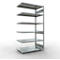 Schulte Lagertechnik Système de rayonnage à tablettes emboîtable MULTIplus 250, rayonnage annexe, verrou de longueur, 2500x1300x800 mm, 6 tablettes, galvanisé