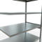 Schulte Lagertechnik Système de rayonnage à tablettes emboîtable MULTIplus 250, rayonnage annexe, verrou de longueur, 2500x1300x800 mm, 6 tablettes, galvanisé