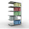 Schulte Lagertechnik Système de rayonnage à tablettes emboîtable MULTIplus 250, rayonnage annexe, verrou de longueur, 2500x1300x800 mm, 6 tablettes, galvanisé