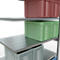 Schulte Lagertechnik Système de rayonnage à tablettes emboîtable MULTIplus 250, rayonnage annexe, verrou de longueur, 2500x1300x800 mm, 6 tablettes, galvanisé