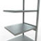 Schulte Lagertechnik Système de rayonnage à tablettes emboîtable MULTIplus 250, rayonnage annexe, verrou de longueur, 2500x750x600 mm, 6 tablettes, galvanisé