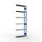 Schulte Lagertechnik Système de rayonnage à tablettes emboîtable MULTIplus 250, rayonnage annexe, verrou de longueur, 3000x1000x300 mm, 7 tablettes, bleu gentiane/galvanisé