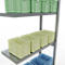 Schulte Lagertechnik Système de rayonnage à tablettes emboîtable MULTIplus 250, rayonnage annexe, verrou de longueur, 3000x1000x400 mm, 7 tablettes, galvanisé