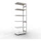 Schulte Lagertechnik Système de rayonnage à tablettes emboîtable MULTIplus 250, rayonnage annexe, verrou de longueur, 3000x1000x600 mm, 7 tablettes, gris clair