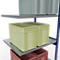 Schulte Lagertechnik Système de rayonnage à tablettes emboîtable MULTIplus 250, rayonnage annexe, verrou de longueur, 3000x1000x800 mm, 7 tablettes, bleu gentiane/galvanisé
