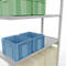 Schulte Lagertechnik Système de rayonnage à tablettes emboîtable MULTIplus 250, rayonnage annexe, verrou de longueur, 3000x1300x500 mm, 7 tablettes, gris clair