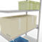 Schulte Lagertechnik Système de rayonnage à tablettes emboîtable MULTIplus 250, rayonnage annexe, verrou de longueur, 3000x1300x600 mm, 7 tablettes, gris clair