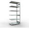 Schulte Lagertechnik Système de rayonnage à tablettes emboîtable MULTIplus 250, rayonnage annexe, verrou de longueur, 3000x1300x800 mm, 7 tablettes, galvanisé