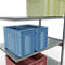 Schulte Lagertechnik Système de rayonnage à tablettes emboîtable MULTIplus 250, rayonnage annexe, verrou de longueur, 3000x1300x800 mm, 7 tablettes, galvanisé