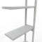 Schulte Lagertechnik Système de rayonnage à tablettes emboîtable MULTIplus 250, rayonnage annexe, verrou de longueur, 3000x750x300 mm, 7 tablettes, gris clair