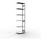 Schulte Lagertechnik Système de rayonnage à tablettes emboîtable MULTIplus 250, rayonnage annexe, verrou de longueur, 3000x750x400 mm, 7 tablettes, galvanisé