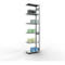 Schulte Lagertechnik Système de rayonnage à tablettes emboîtable MULTIplus 250, rayonnage annexe, verrou de longueur, 3000x750x400 mm, 7 tablettes, galvanisé