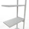 Schulte Lagertechnik Système de rayonnage à tablettes emboîtable MULTIplus 250, rayonnage annexe, verrou de longueur, 3000x750x400 mm, 7 tablettes, gris clair