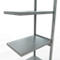 Schulte Lagertechnik Système de rayonnage à tablettes emboîtable MULTIplus 250, rayonnage annexe, verrou de longueur, 3000x750x500 mm, 7 tablettes, galvanisé