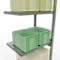 Schulte Lagertechnik Système de rayonnage à tablettes emboîtable MULTIplus 250, rayonnage annexe, verrou de longueur, 3000x750x500 mm, 7 tablettes, galvanisé