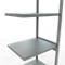 Schulte Lagertechnik Système de rayonnage à tablettes emboîtable MULTIplus 250, rayonnage annexe, verrou de longueur, 3000x750x600 mm, 7 tablettes, galvanisé