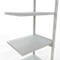 Schulte Lagertechnik Système de rayonnage à tablettes emboîtable MULTIplus 250, rayonnage annexe, verrou de longueur, 3000x750x600 mm, 7 tablettes, gris clair
