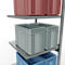 Schulte Lagertechnik Système de rayonnage à tablettes emboîtable MULTIplus 250, rayonnage annexe, verrou de longueur, 3000x750x800 mm, 7 tablettes, galvanisé