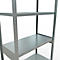 Schulte Lagertechnik Système de rayonnage à tablettes emboîtables MULTIplus 250, élément de base, verrou de longueur, 3000x1000x500 mm, 7 tablettes, galvanisé