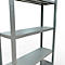 Schulte Lagertechnik Système de rayonnage à tablettes emboîtables MULTIplus 250, rayonnage de base, verrou de longueur, 2000x1000x300 mm, 5 tablettes, galvanisé
