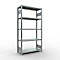 Schulte Lagertechnik Système de rayonnage à tablettes emboîtables MULTIplus 250, rayonnage de base, verrou de longueur, 2000x1000x400 mm, 5 tablettes, galvanisé