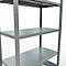 Schulte Lagertechnik Système de rayonnage à tablettes emboîtables MULTIplus 250, rayonnage de base, verrou de longueur, 2000x1000x500 mm, 5 tablettes, galvanisé
