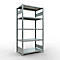 Schulte Lagertechnik Système de rayonnage à tablettes emboîtables MULTIplus 250, rayonnage de base, verrou de longueur, 2000x1000x600 mm, 5 tablettes, galvanisé