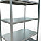 Schulte Lagertechnik Système de rayonnage à tablettes emboîtables MULTIplus 250, rayonnage de base, verrou de longueur, 2000x1000x600 mm, 5 tablettes, galvanisé