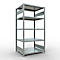 Schulte Lagertechnik Système de rayonnage à tablettes emboîtables MULTIplus 250, rayonnage de base, verrou de longueur, 2000x1000x800 mm, 5 tablettes, galvanisé
